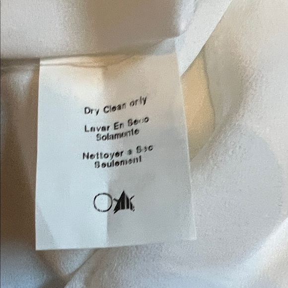 NWT NEW Allison Joy Lush Scoop Neck Women's Chiffon Tee - size S, white - Picture 4 of 5